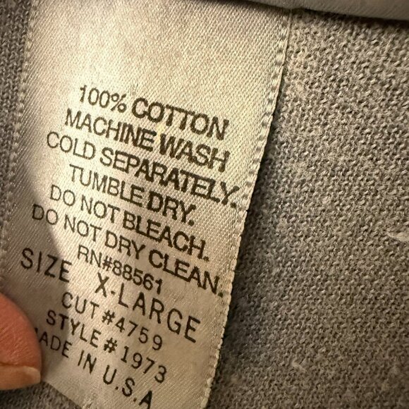 Cotton Stuff Classics Button Down Cardigan, Blue Size XL 100% Cotton - Picture 9 of 9